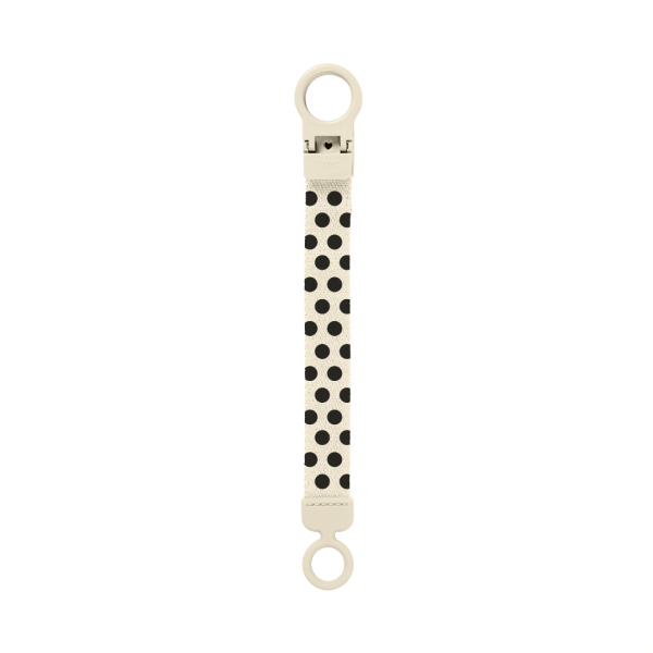BIBS loop traka za dudu Polka – Ivory/Black
