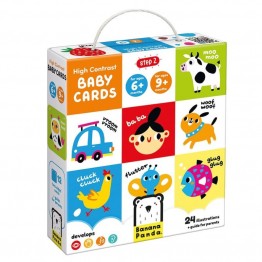 Banana Panda Kartice za bebe 6+ mjeseci visokog kontrasta