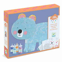 Kreativni set za bojanje prstima - Medvjedić