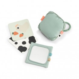 Aktivna igračka s kontrastnim karticama - Tiny farm Green