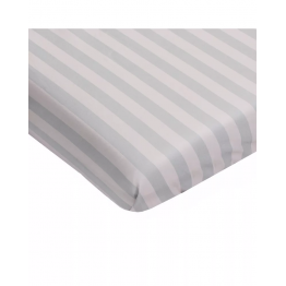 Effiki plahta s gumicom 70x140 Grey and Pink stripes