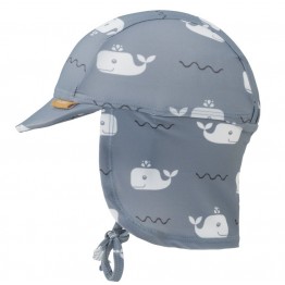 Dječji šešir s UV zaštitom - Kitovi(blue fog)