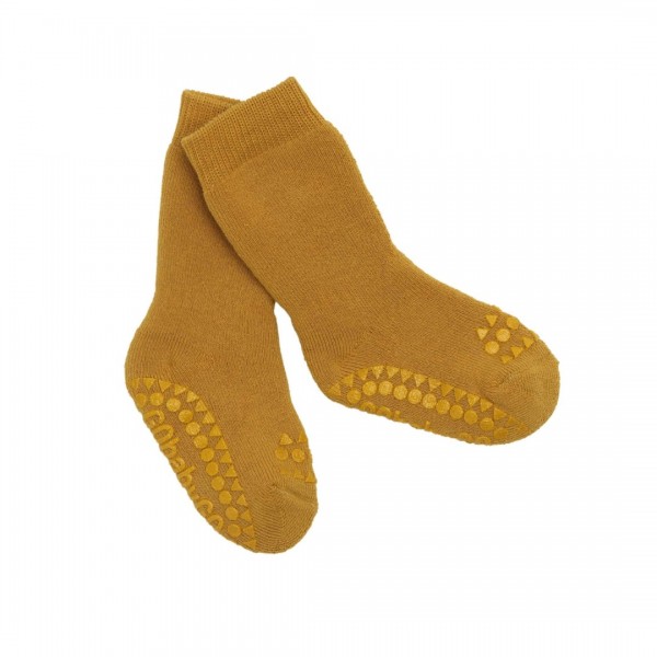 Protuklizne čarape - pamuk - Mustard