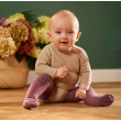 Pamučne hulahopke sa zaštitom za puzanje- Misty Plum – slika 1