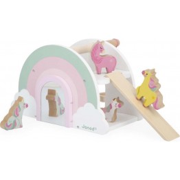 Drvena kućica za igru - Jednorog