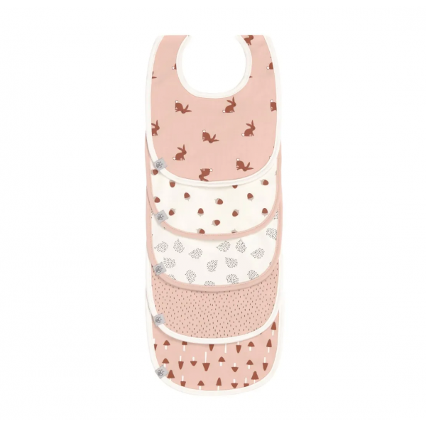 Lässig Set Podbradnika 5 kom Little Forest Zec