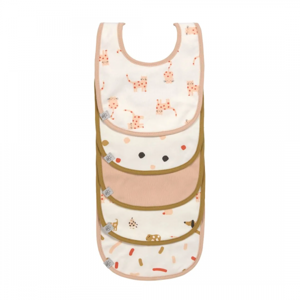 Lässig Set Podbradnika 5 kom Little Mateys narančasti