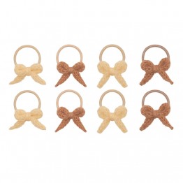 Dječje gumice za kosu - Pletene mašnice