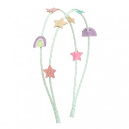 Dupli rajf za kosu - Duga i zvjezdice