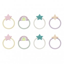 Dječje gumice za kosu - Duga i zvjezdice