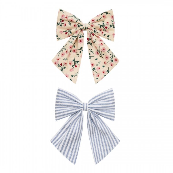 Mašnice za kosu - Plave prugice