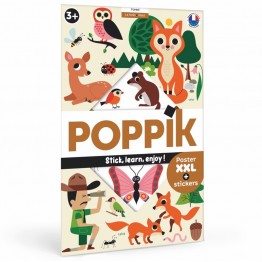 POPPIK poster s naljepnicama Discovery ŠUMA 