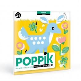 POPPIK kartice s naljepnicama Baby ŠUMA 