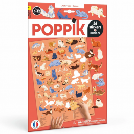 POPPIK poster s naljepnicama Discovery MAČKE