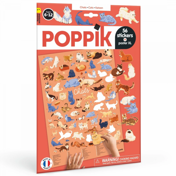 POPPIK poster s naljepnicama Discovery MAČKE