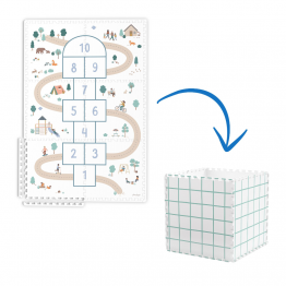 Podloga za igru/puzzle - Školica (120 x180 cm)