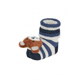 Sterntaler čarape sa zvečkom za bebe - plave medo (4-6 mj.)