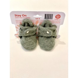 Papuče za bebe-Stay On Zelene