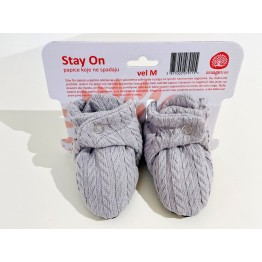 Papuče za bebe-Stay On Sive