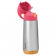 b.box Termo bočica sa slamkom, 500ml – strawberry shake – slika 1