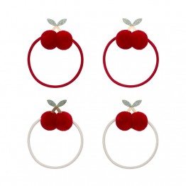 Dječje gumice za kosu - Pom pom trešnjice